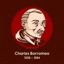 Charles Borromeo (1538-1584) was the Latin archbishop of Milan from 1564 to 1584 and a cardinal of the Catholic Church. He was a leading figure of the Counter-Reformation combat against the Protestant Reformation.