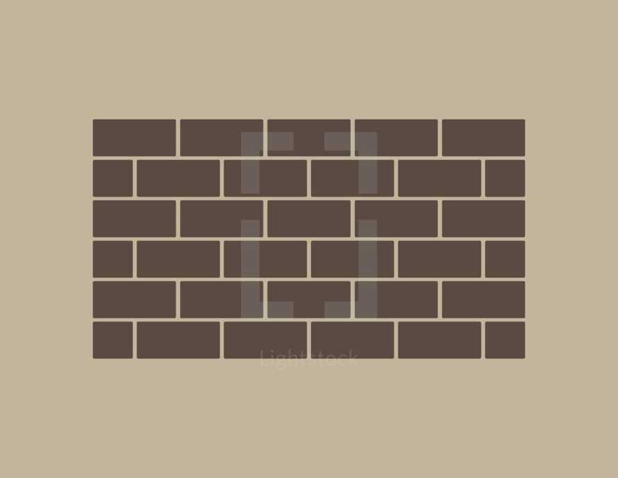 brick wall illustration 