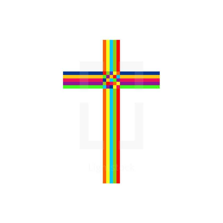 colorful cross 