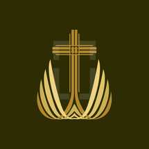 cross with wings logo 