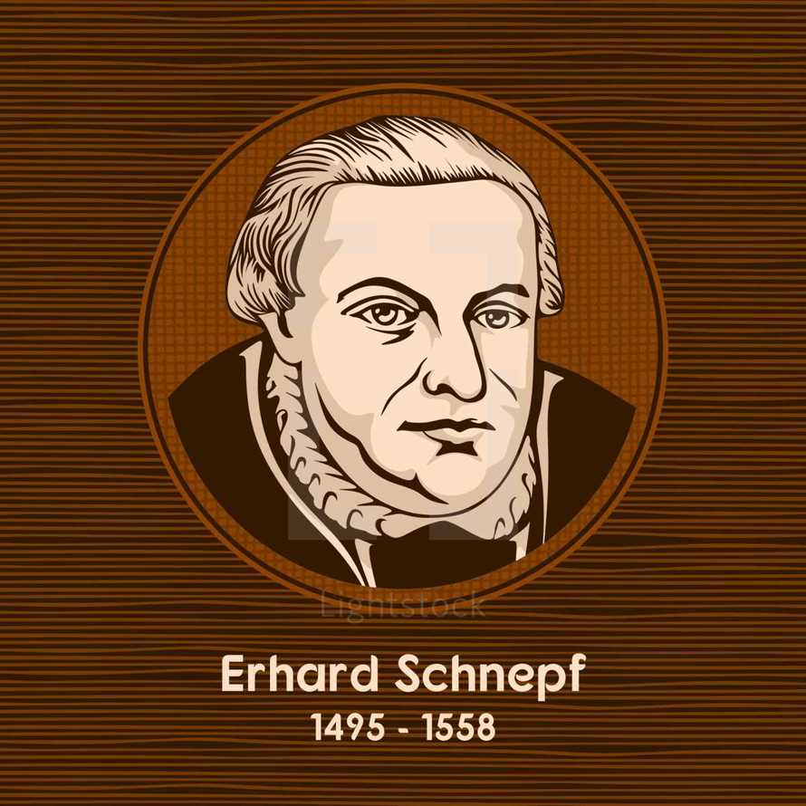 Erhard Schnepf (1495 - 1558) was a German Lutheran Theologian, Pastor, and early Protestant reformer.
