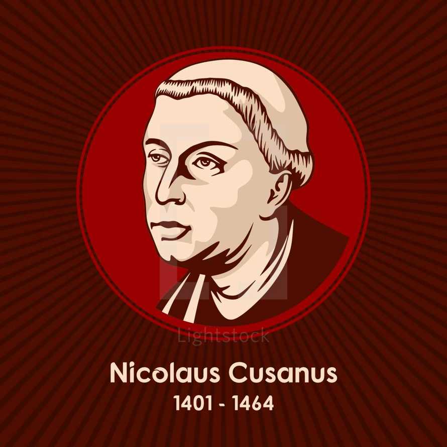 Nicolaus Cusanus (1401-1464) was a German philosopher, theologian, jurist, and astronomer.