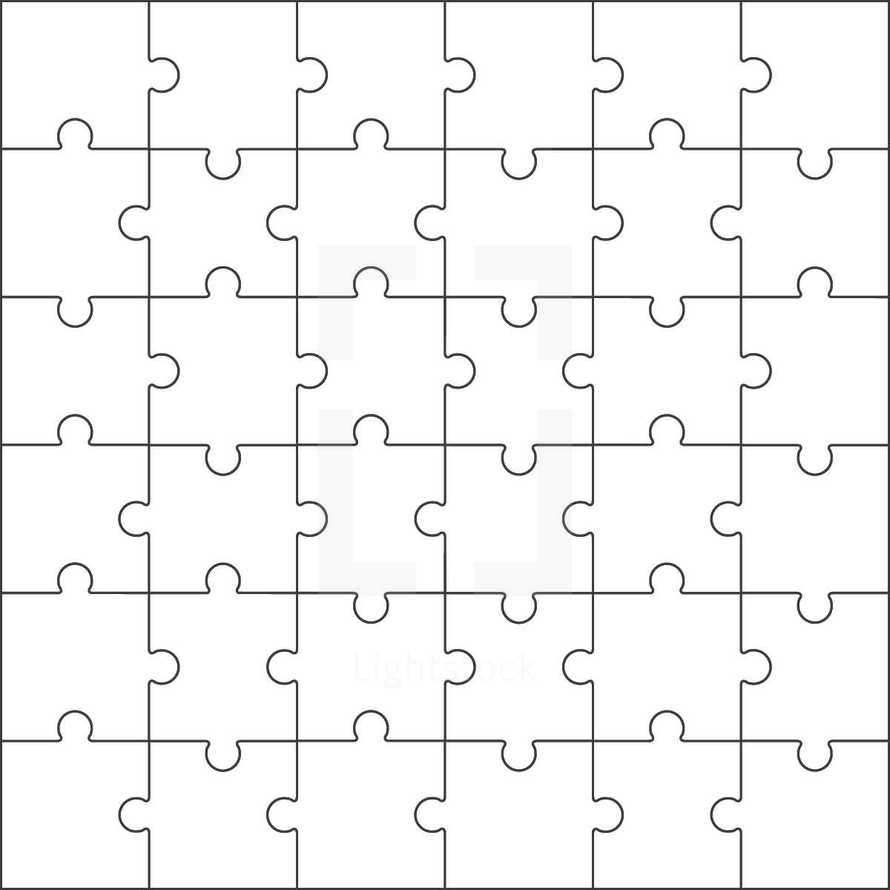 puzzle pieces template illustration.