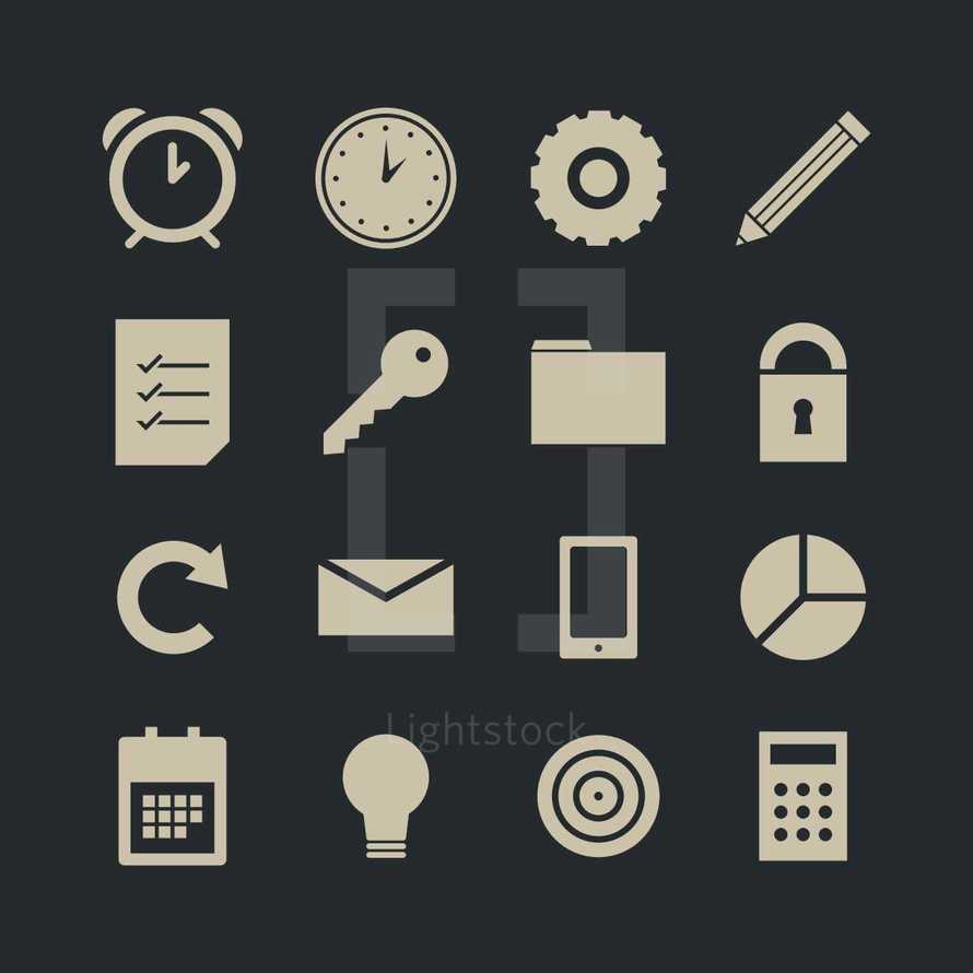 work icons pack for websites.