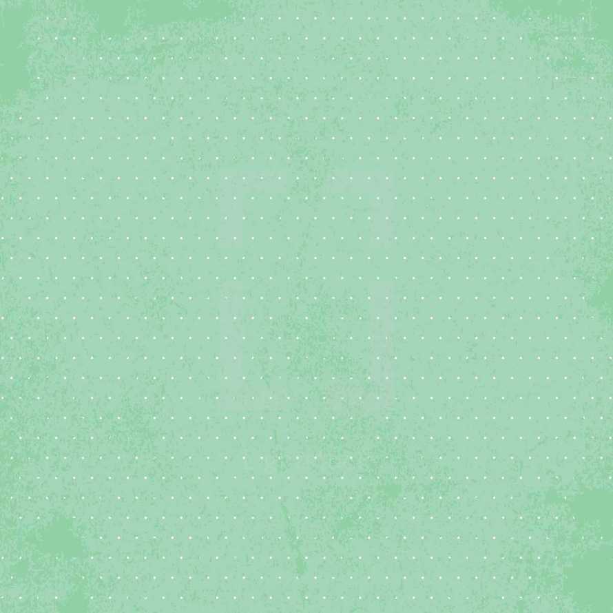 vintage dots on green 