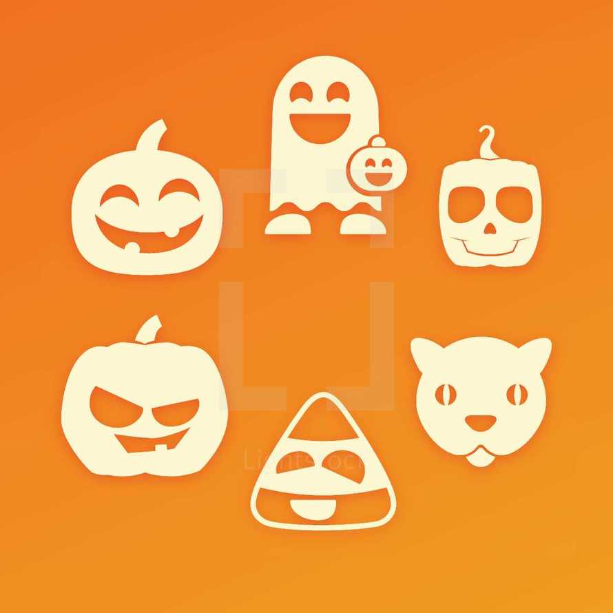Halloween icons 
