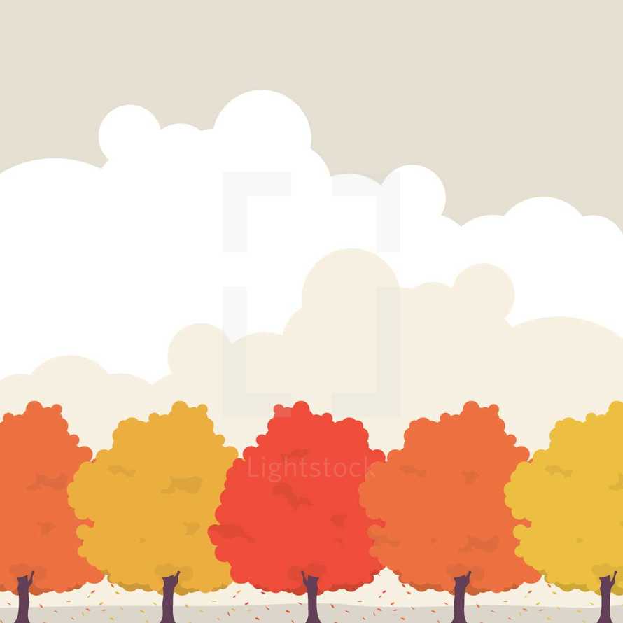autumn trees 