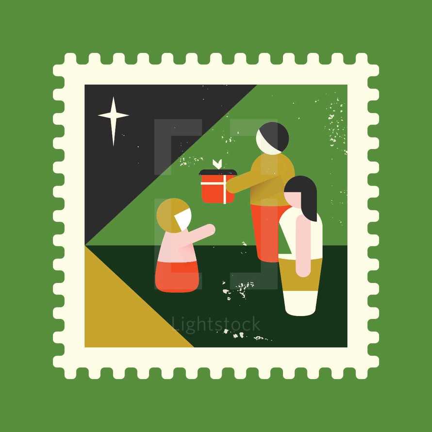 Christmas stamp 