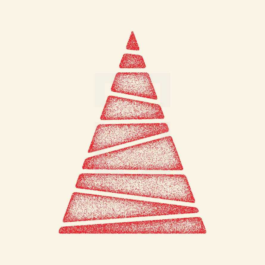 grunge Christmas tree 