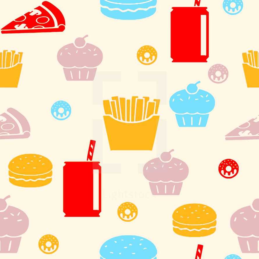 fast food background 