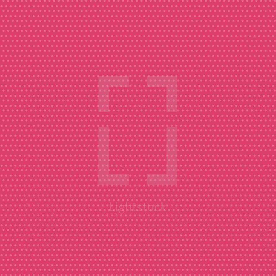 polka dots on pink background.