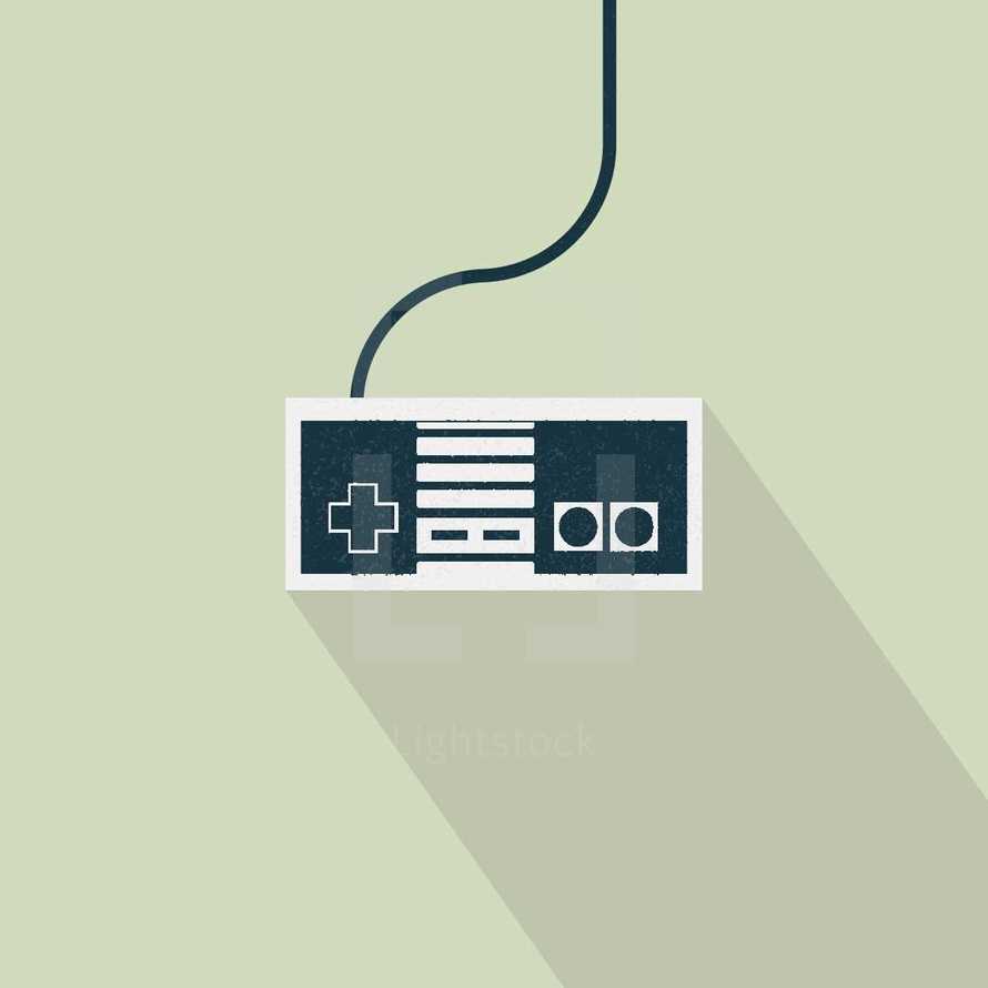 illustration of video game controller.