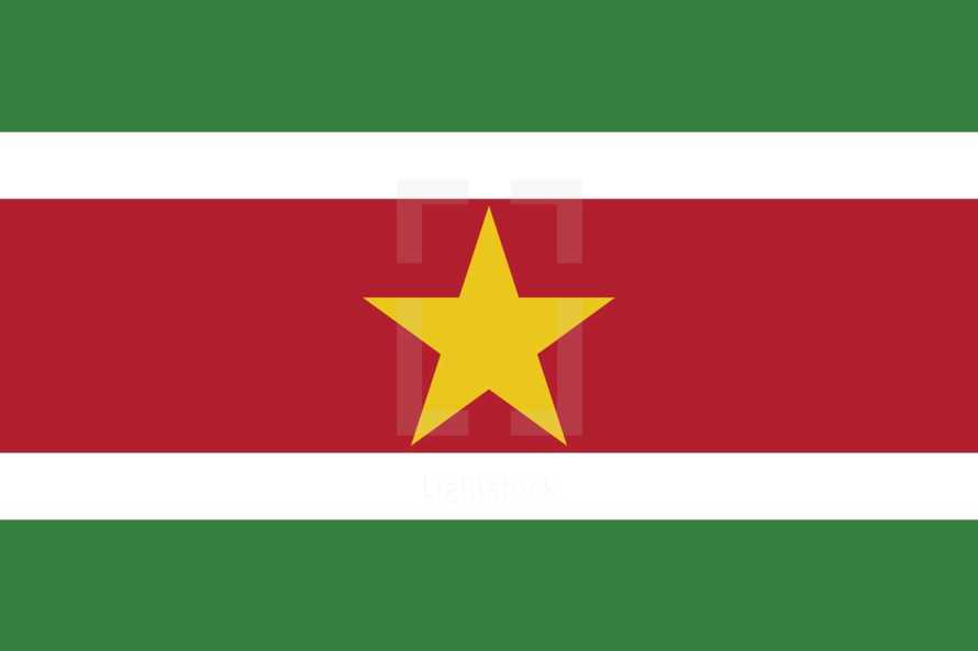 flag of Suriname 