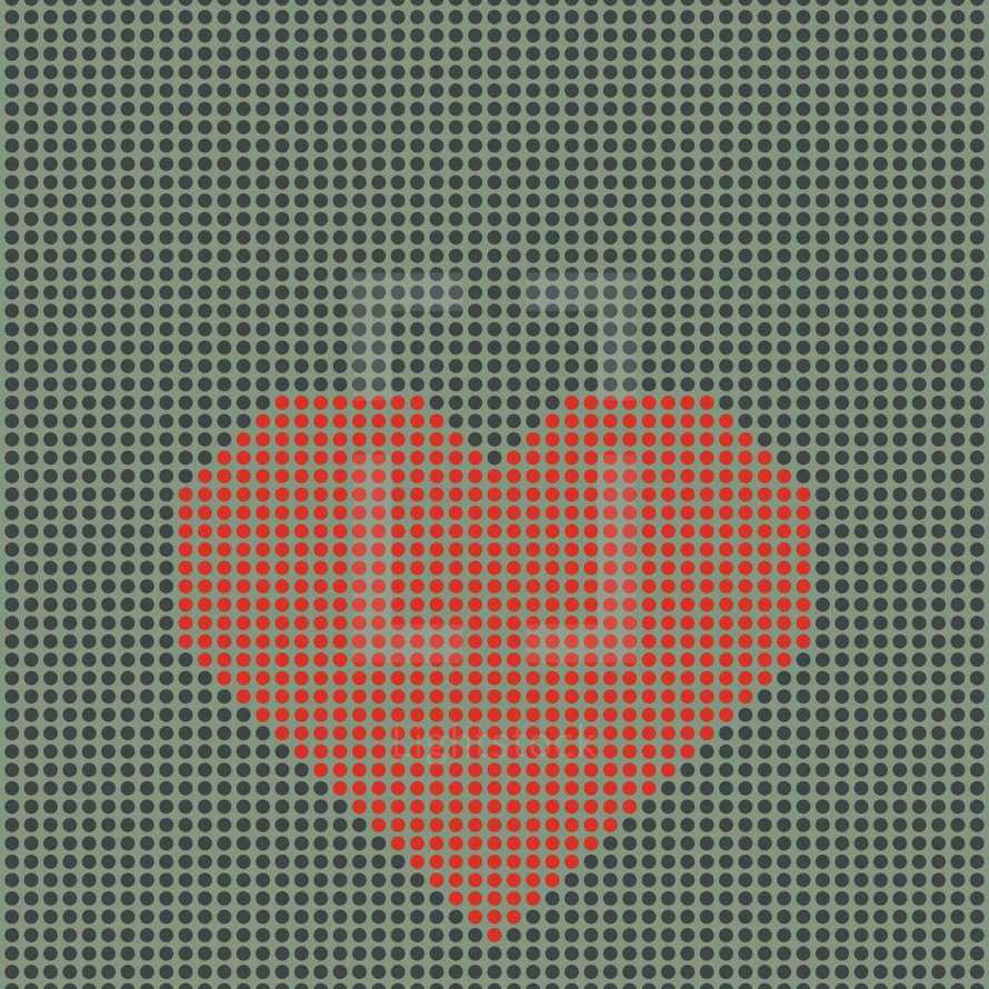 heart in dots 