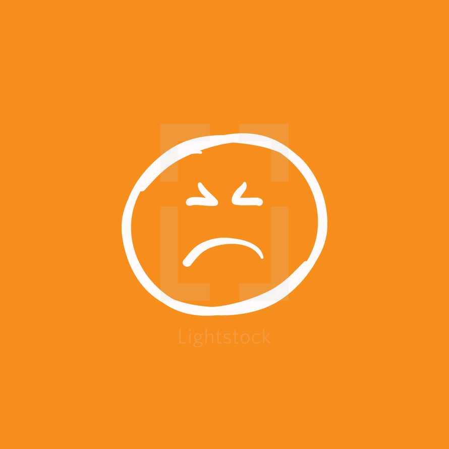 upset emoji 