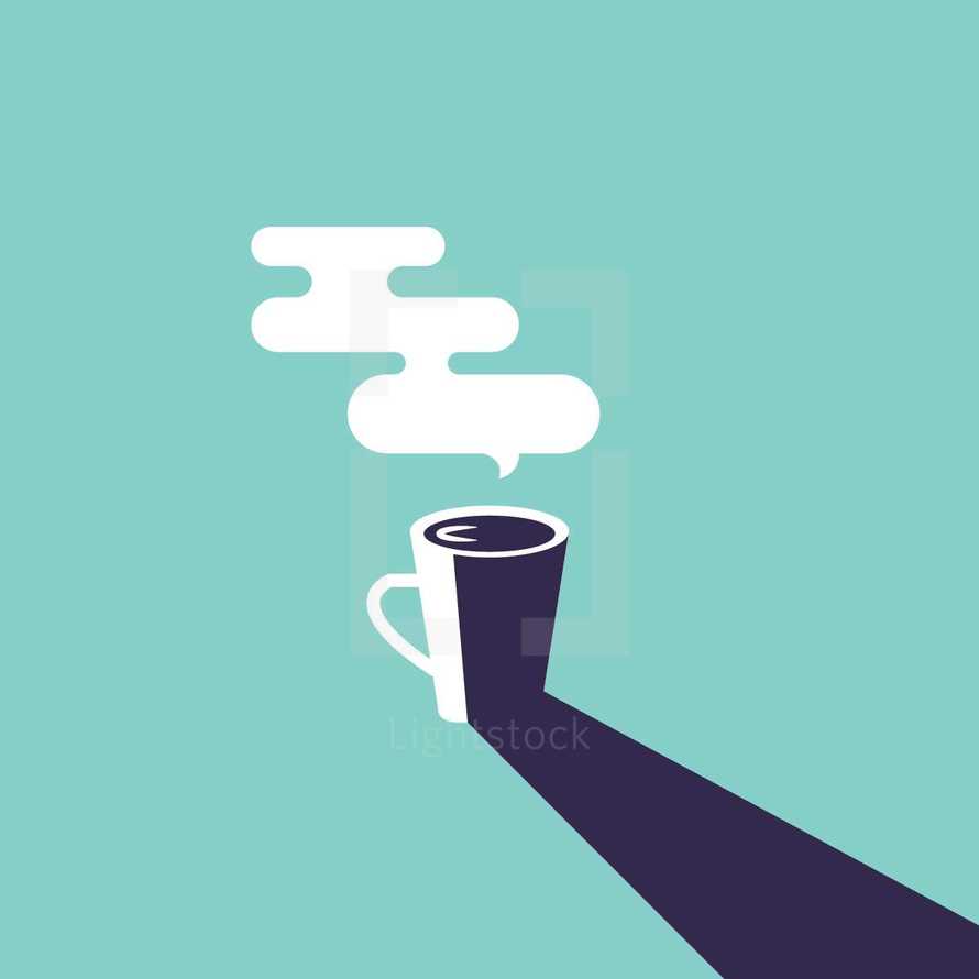 coffee mug with steam 