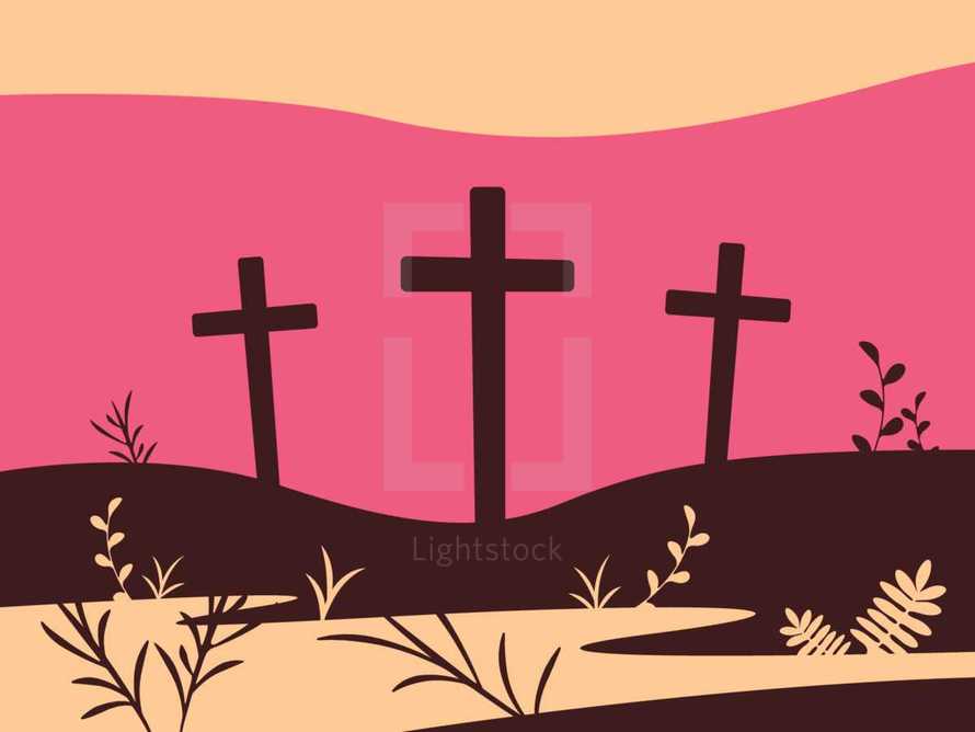 Three crosses 