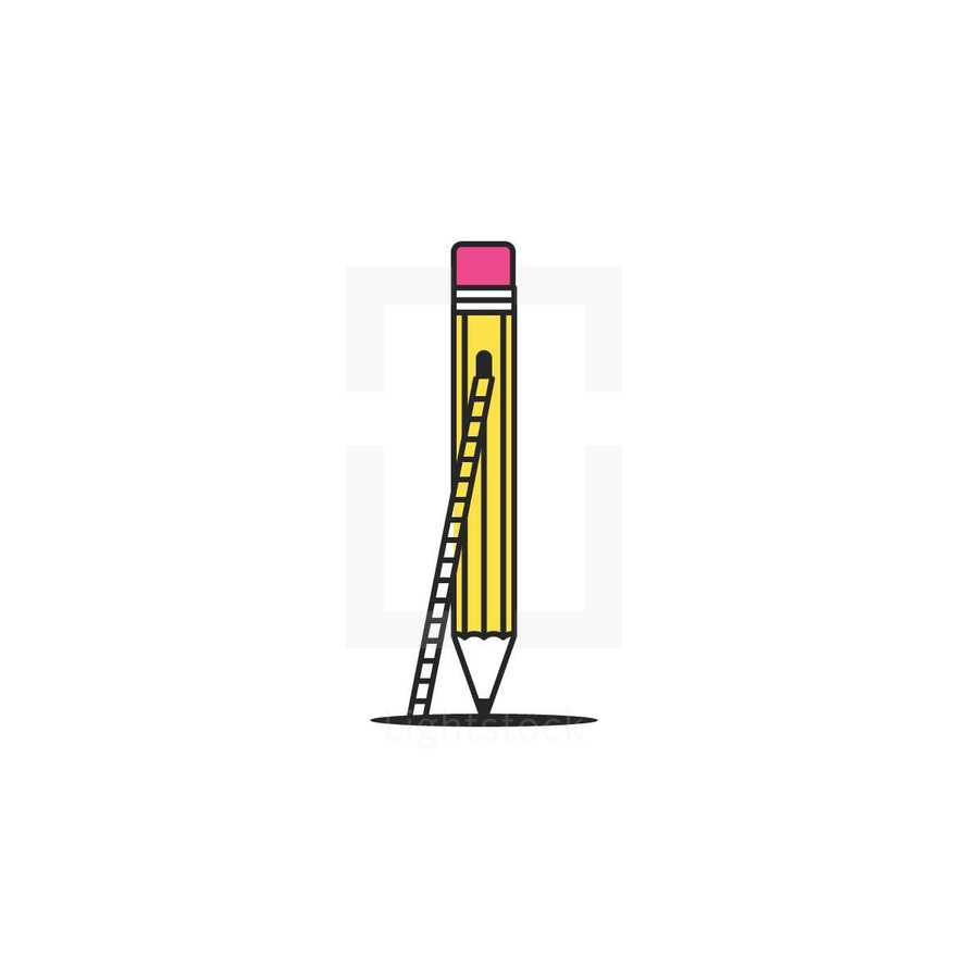ladder on a pencil 