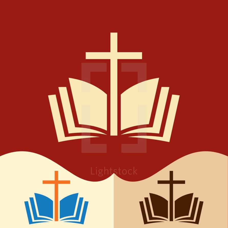 cross and Bible logo 