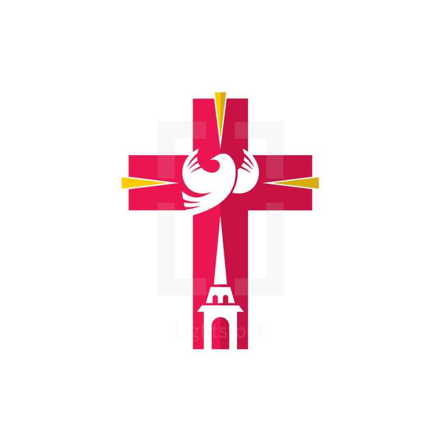 dove and cross logo