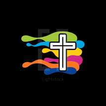 colorful cross logo