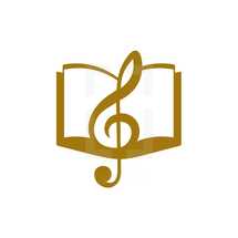 G clef and hymnal 