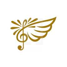 g clef with wings 