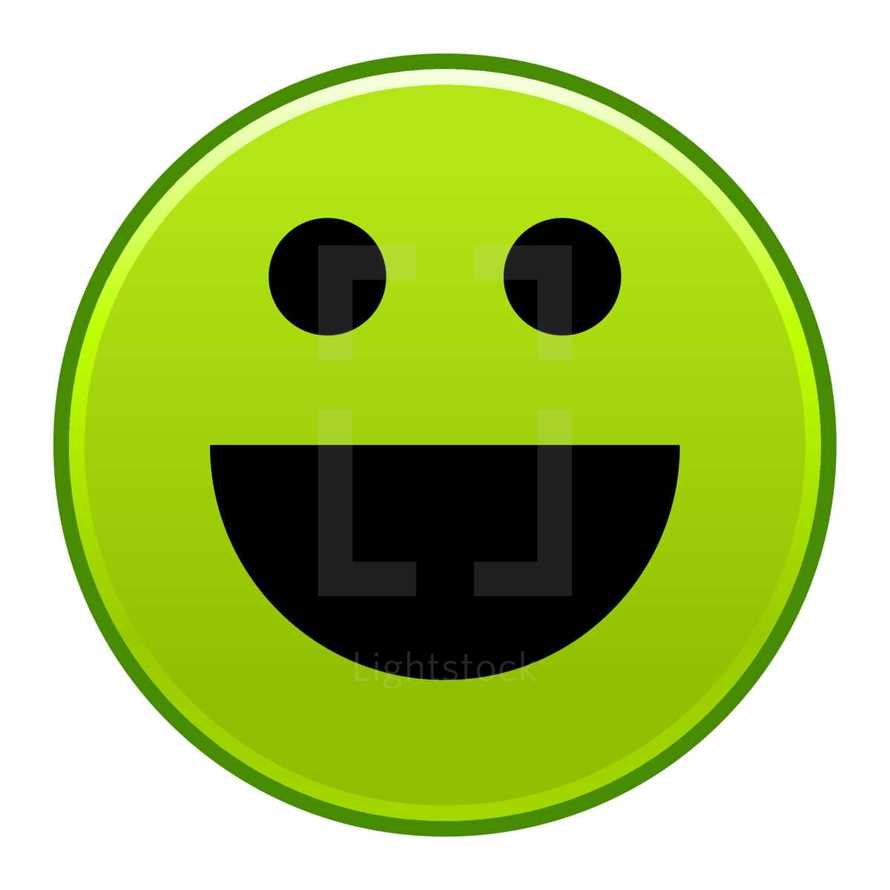 green smiley face