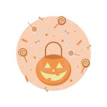 Halloween candy icon 