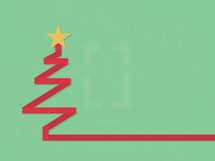 ribbon Christmas tree icon