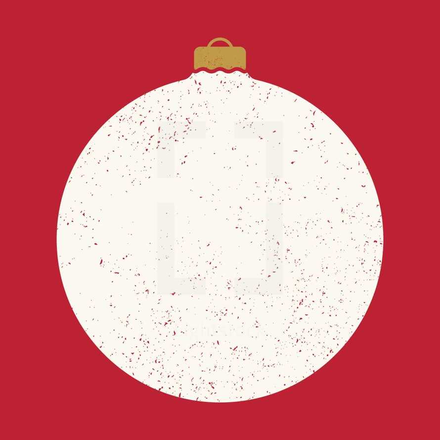 white Christmas ornament 