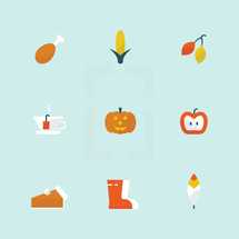 fall icons 