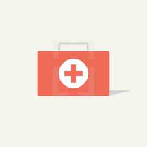 first aid kit icon.