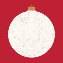 white Christmas ornament 