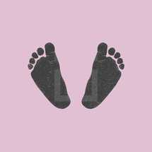 baby girl footprint 