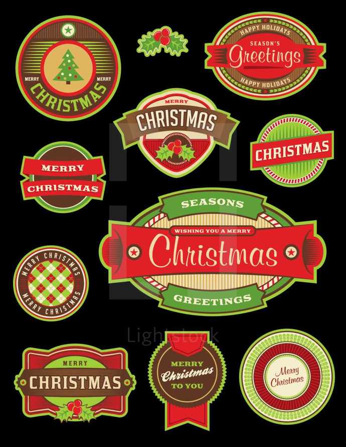 Christmas badges 