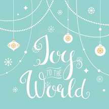 Joy to the World. Hand Lettering Christmas Sign