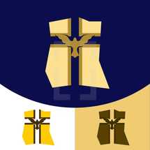 cross and dove logo