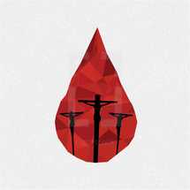 blood drop, crucifixion 