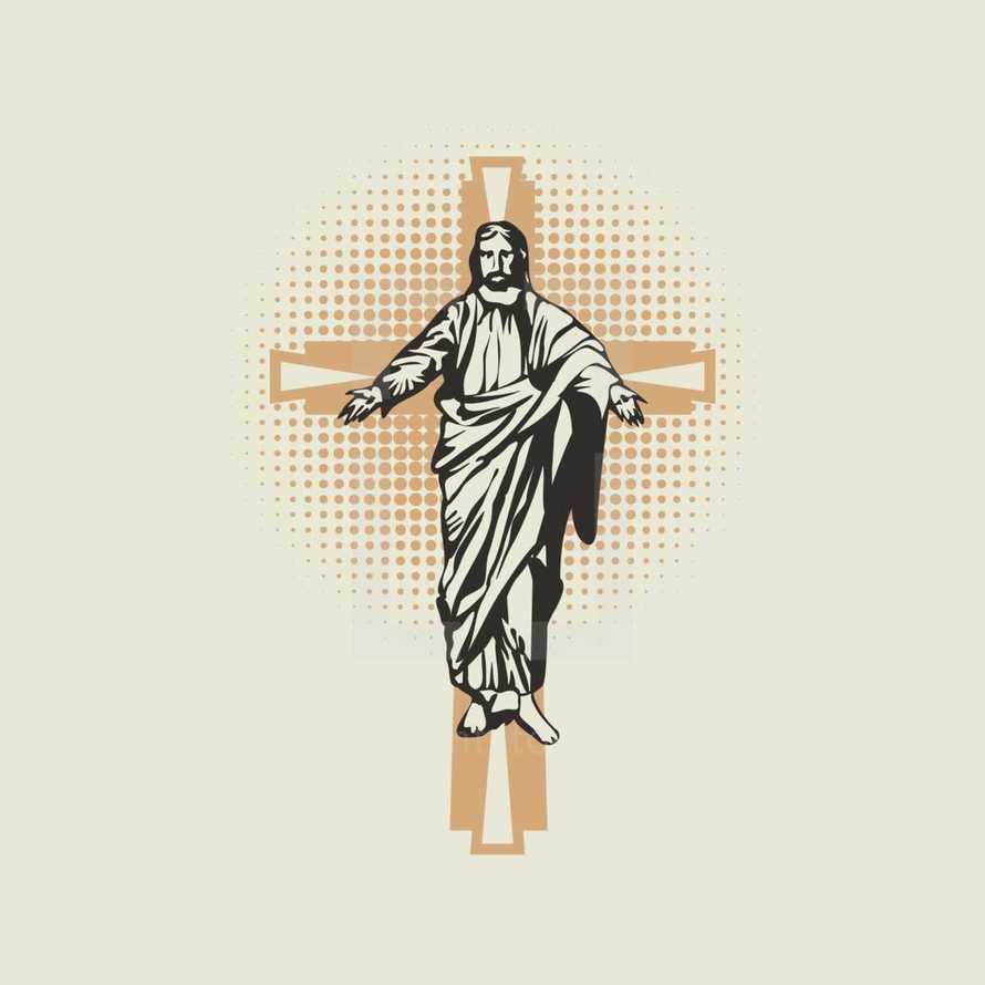 Jesus on the cross icon