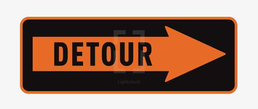 detour sign 