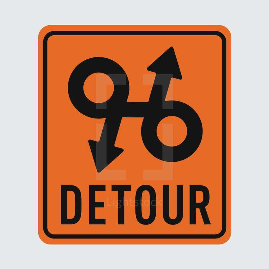 Confusing Detour Sign 