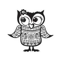 owl with bow 
