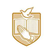 dove, Bible, and praying hands 