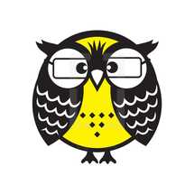 owl with glasses 