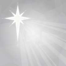 A Christmas background with a star and silver sky.