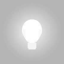 glowing lightbulb icon