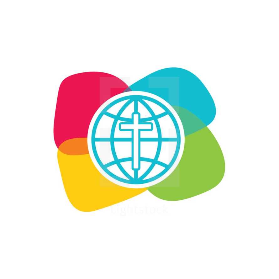 cross and globe logo 