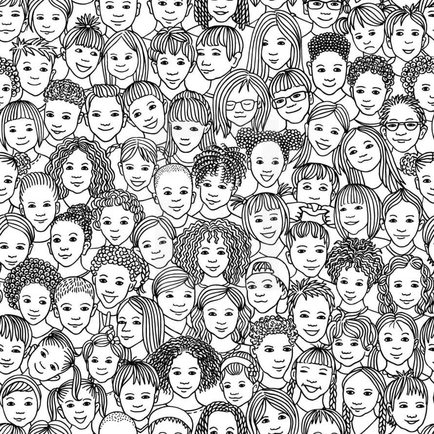 faces of kids 