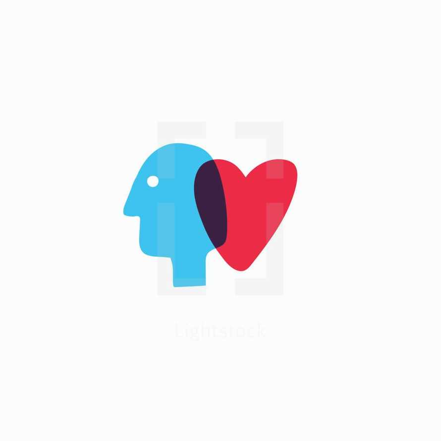 head and heart icon